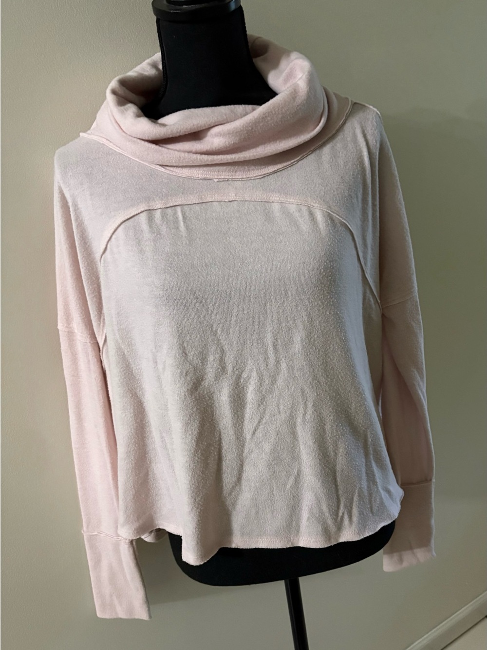 We The Free Soft Pink Women's Cowl Neck Sweater